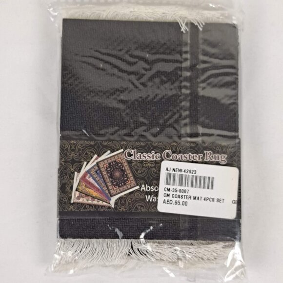 Arabic Rug Mouse Pad with Set of 4 Matching Coasters Multicolor Geometric NWT - Picture 9 of 10